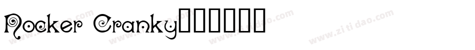 Nocker Cranky字体转换
